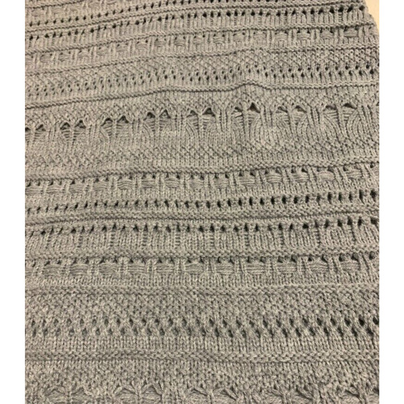 Nordstroms Cotton Emporium Sweater Womens Size Small Grey Knit Tunic Turtleneck - Picture 3 of 10